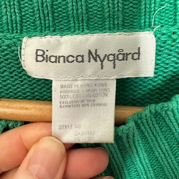 Vintage Bianca Nygard | Women’s Vintage Bianca Nygard Cotton Crew Embroidered - Picture 5 of 9
